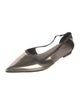 Brunello Cucinelli Leather Beaded Accents Ballet Flats