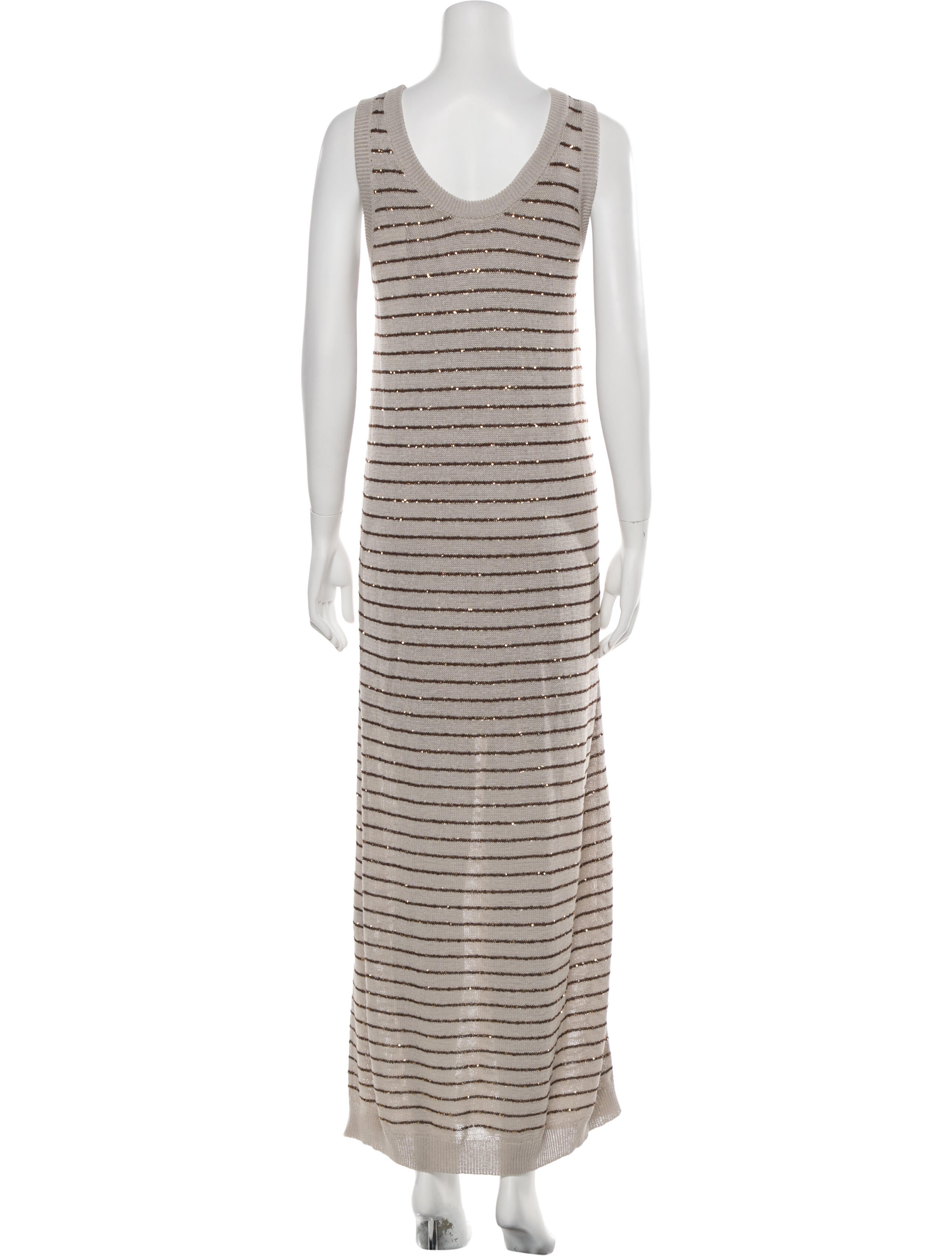 Brunello Cucinelli Striped Long Dress