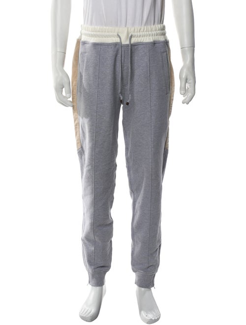 Brunello Cucinelli Colorblock Pattern Lounge Bottoms