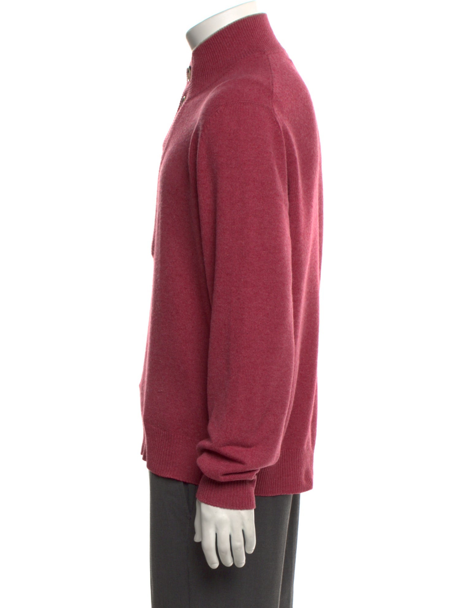 Brunello Cucinelli Cashmere Mock Neck Polo Sweater