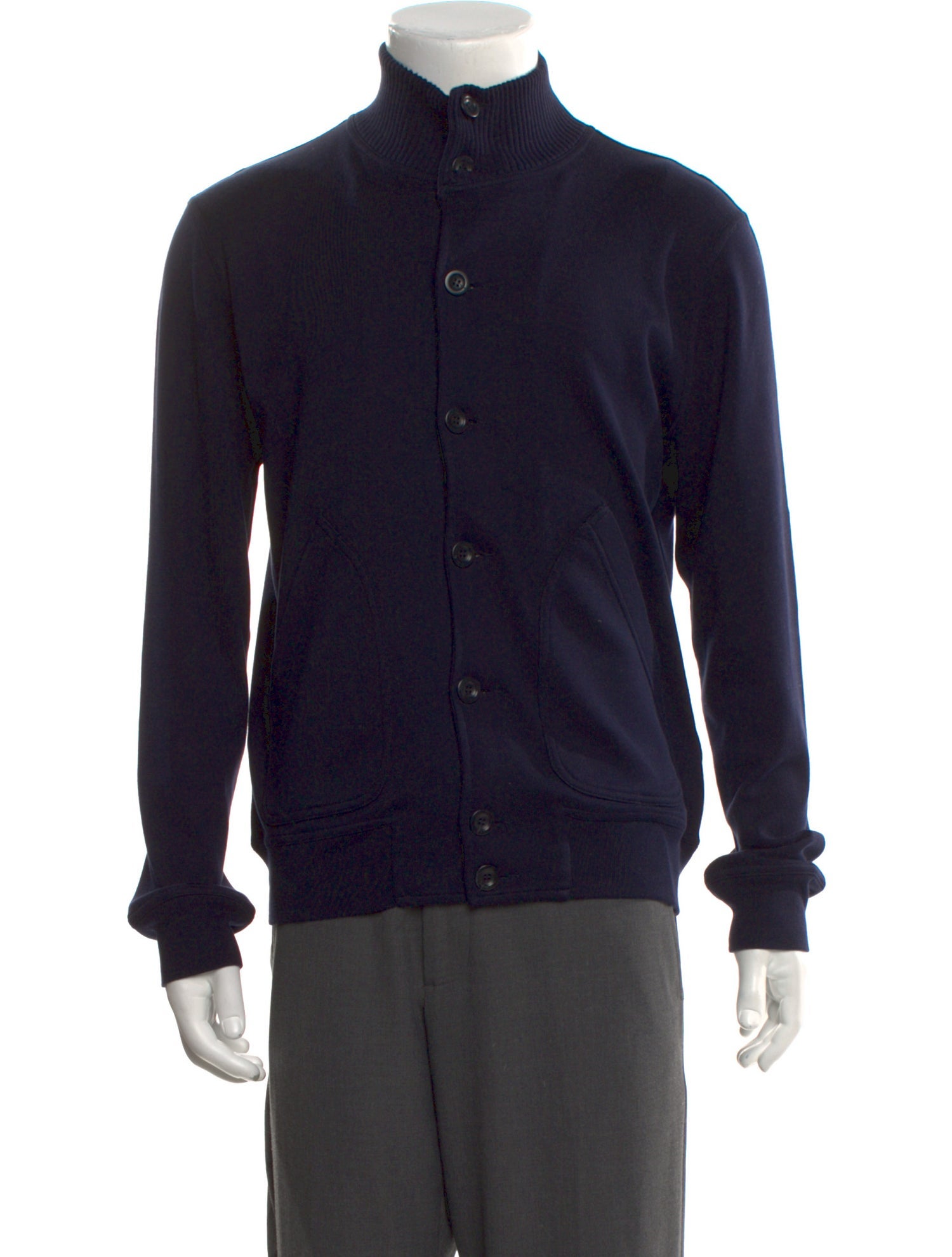 Brunello Cucinelli Mock Neck Long Sleeve Cardigan