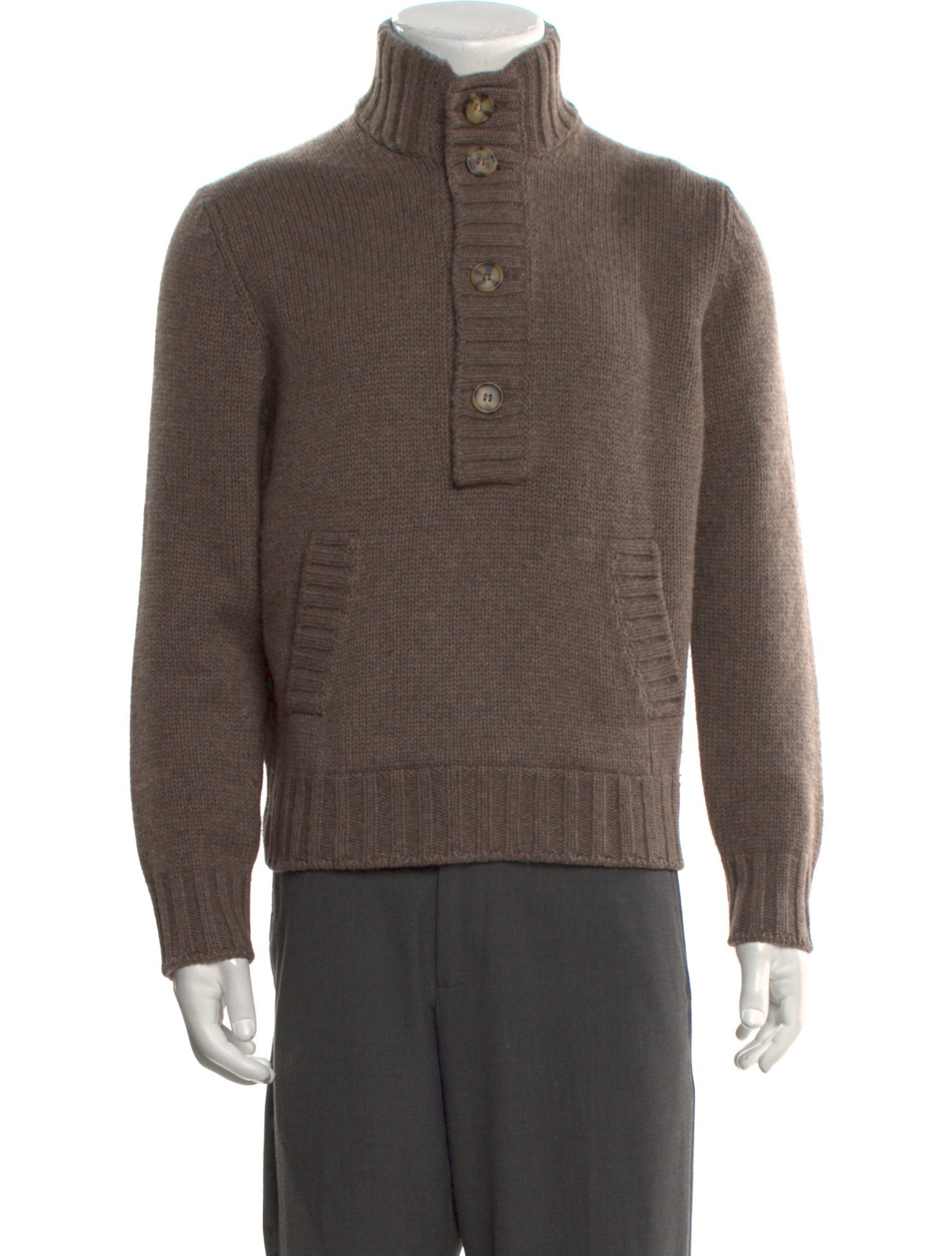 Brunello Cucinelli Cashmere Mock Neck Pullover
