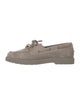 Brunello Cucinelli Suede Whipstitch Trim Boat Shoes