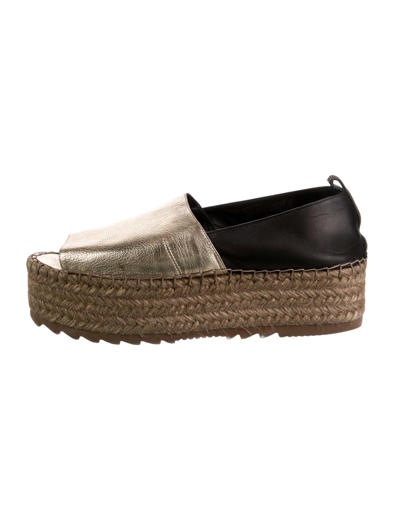 Brunello Cucinelli Monili Leather Espadrilles