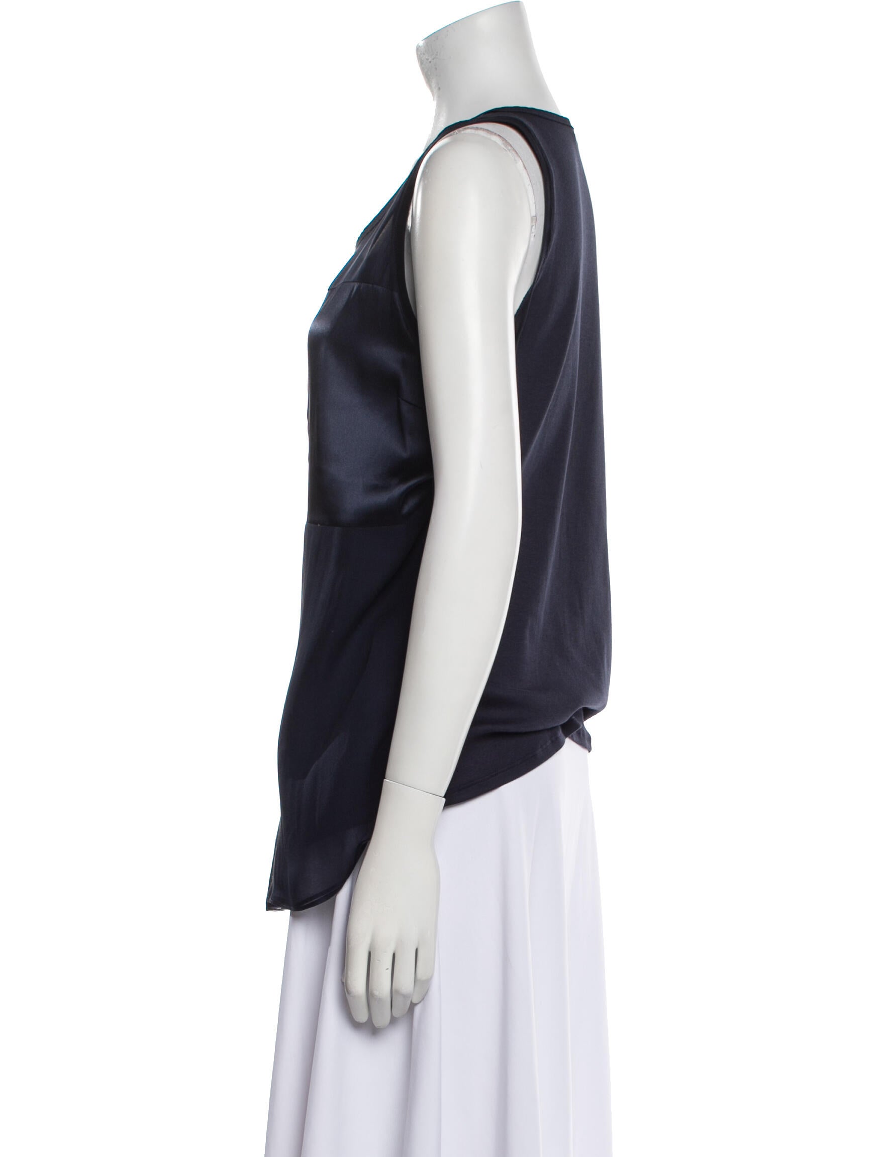 Brunello Cucinelli Scoop Neck Sleeveless Top