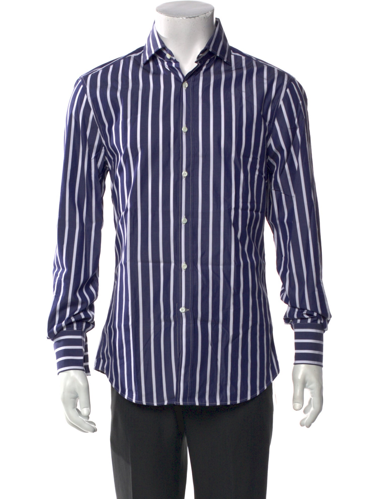 Brunello Cucinelli Striped Long Sleeve Shirt w/ Tags