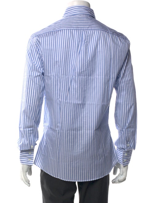 Brunello Cucinelli Striped Long Sleeve Dress Shirt