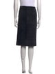 Brunello Cucinelli Leather Knee-Length Skirt