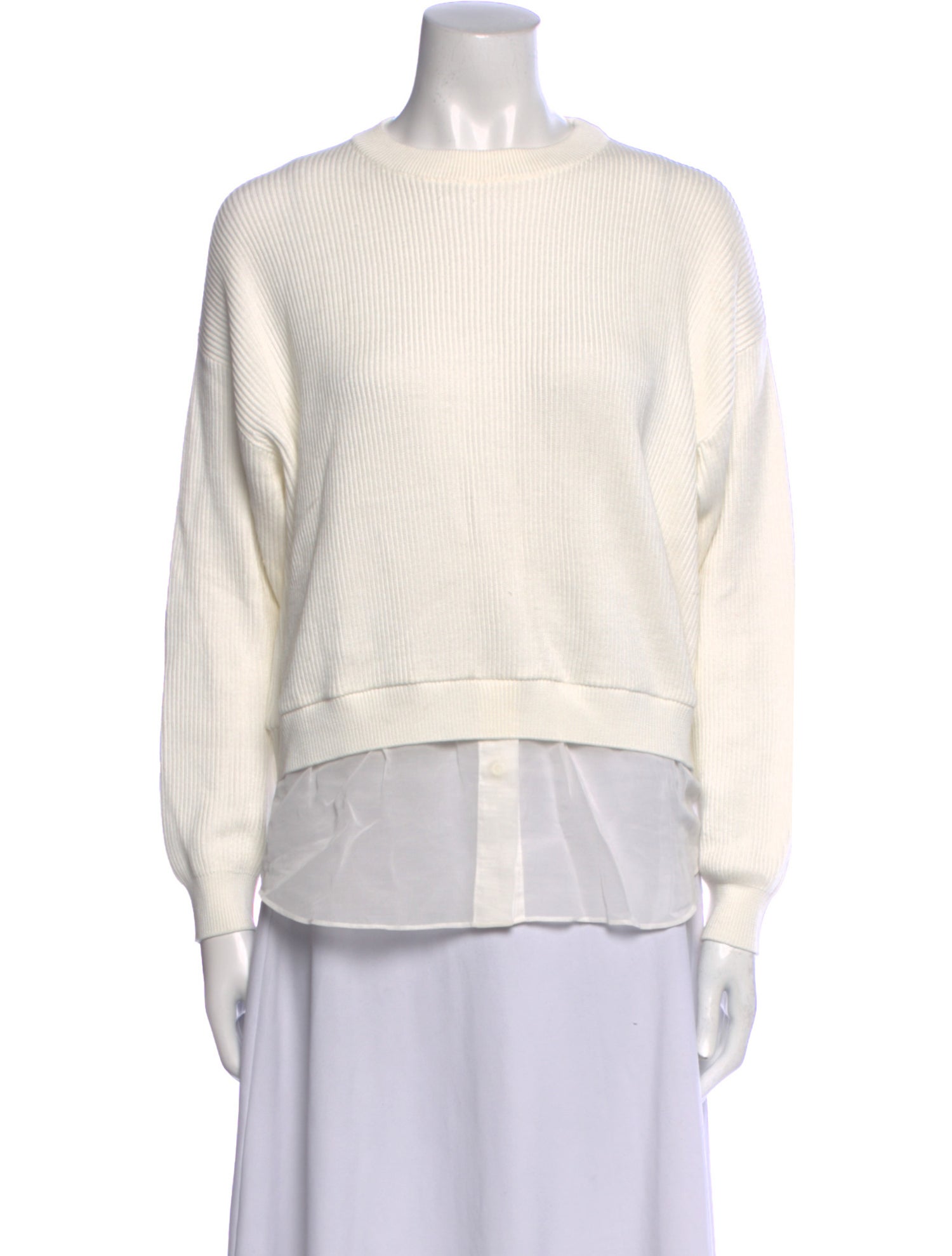 Brunello Cucinelli Crew Neck Long Sleeve Sweatshirt