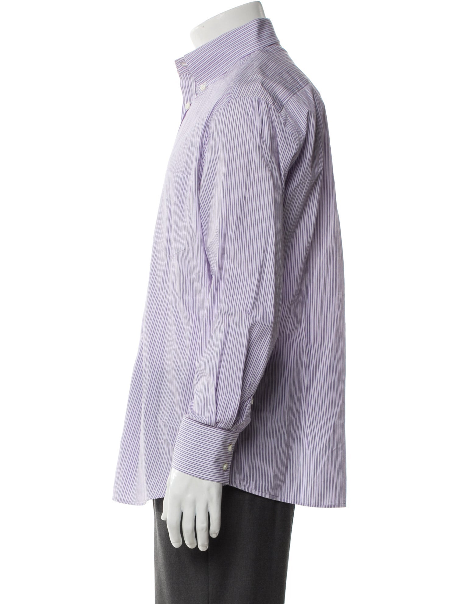 Brunello Cucinelli Striped Long Sleeve Shirt