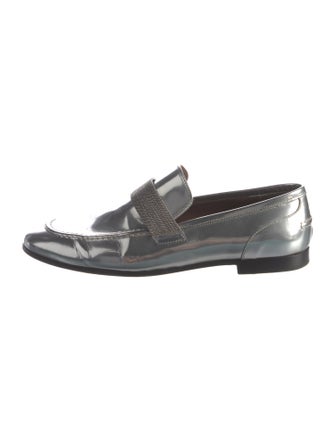 Brunello Cucinelli Monili Patent Leather Loafers