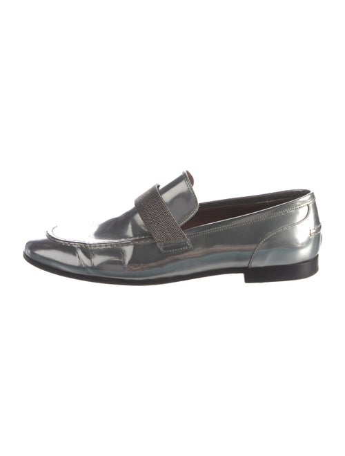 Brunello Cucinelli Monili Patent Leather Loafers
