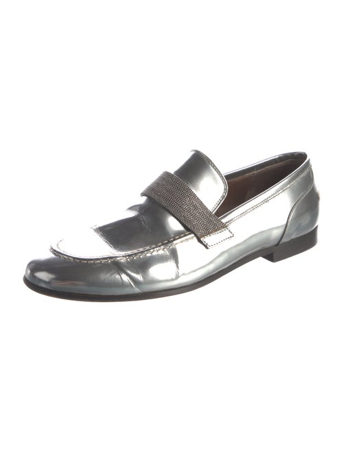 Brunello Cucinelli Monili Patent Leather Loafers
