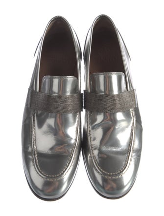 Brunello Cucinelli Monili Patent Leather Loafers