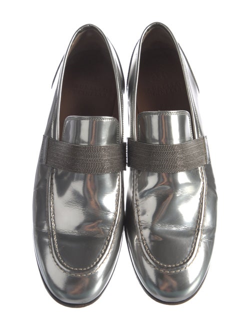 Brunello Cucinelli Monili Patent Leather Loafers