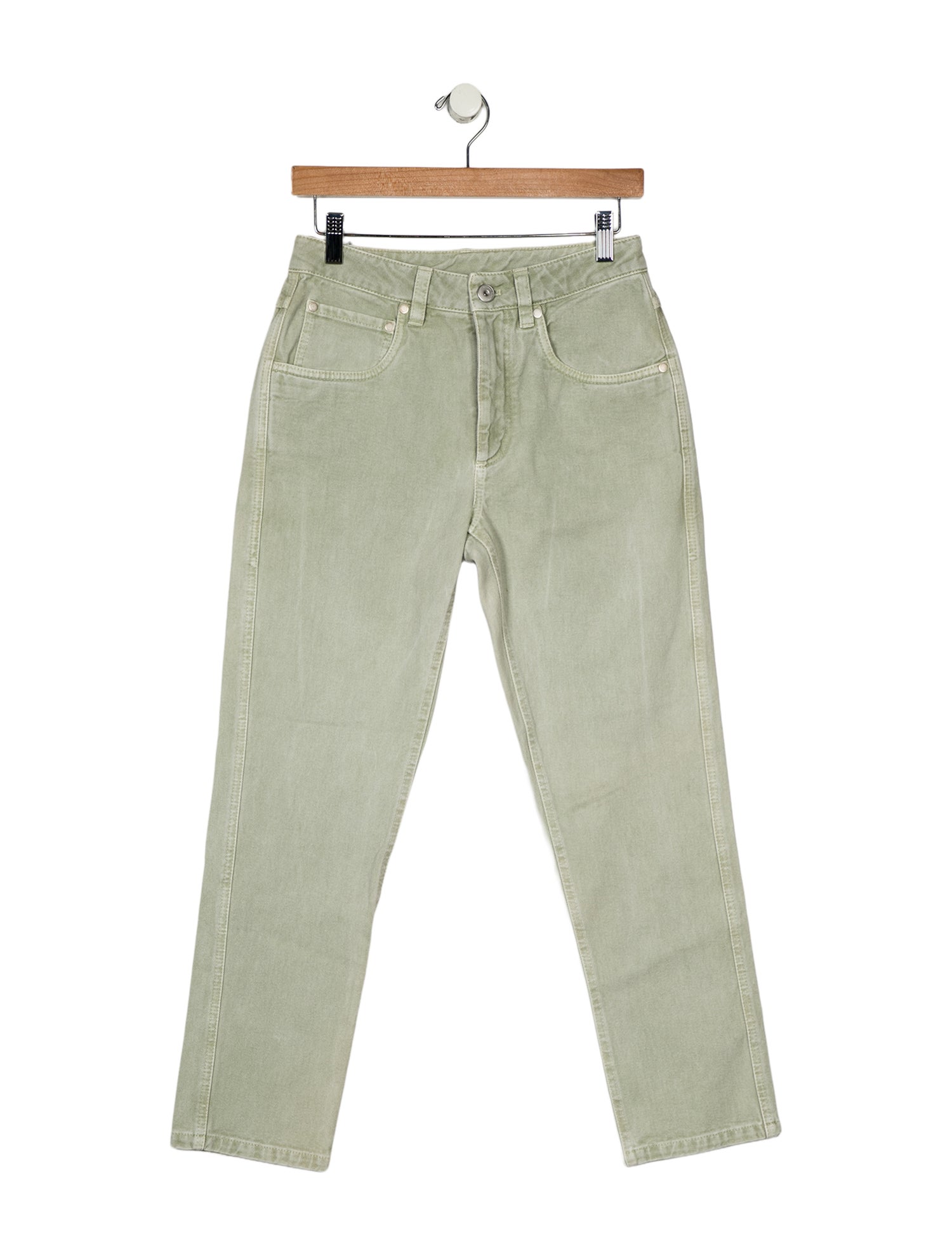 Brunello Cucinelli Mid-Rise Straight Leg Jeans