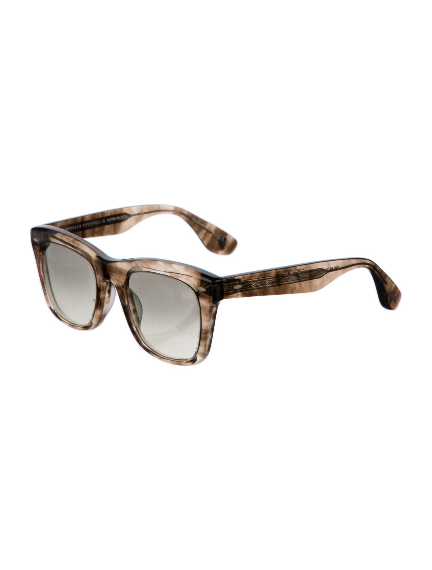 Brunello Cucinelli Wayfarer Gradient Sunglasses