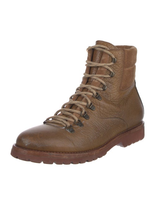 Brunello Cucinelli Leather Hiking Boots