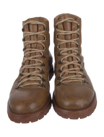 Brunello Cucinelli Leather Hiking Boots