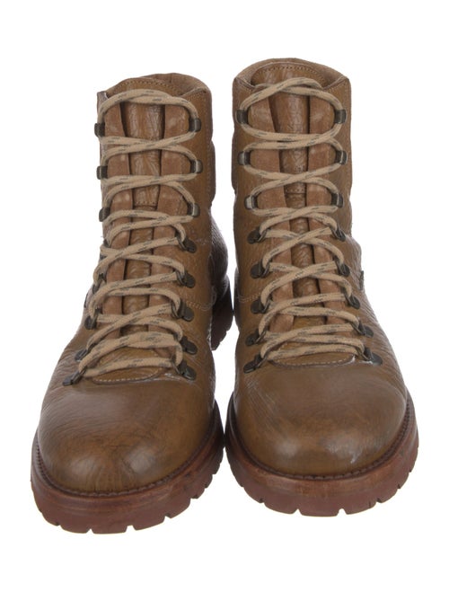 Brunello Cucinelli Leather Hiking Boots