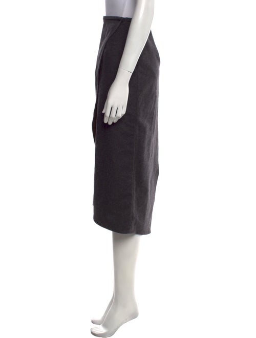Brunello Cucinelli Wool Midi Length Skirt