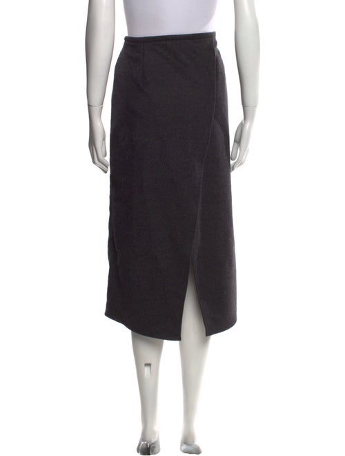 Brunello Cucinelli Wool Midi Length Skirt