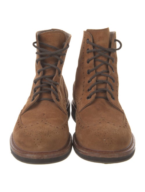 Brunello Cucinelli Suede Lace-Up Boots