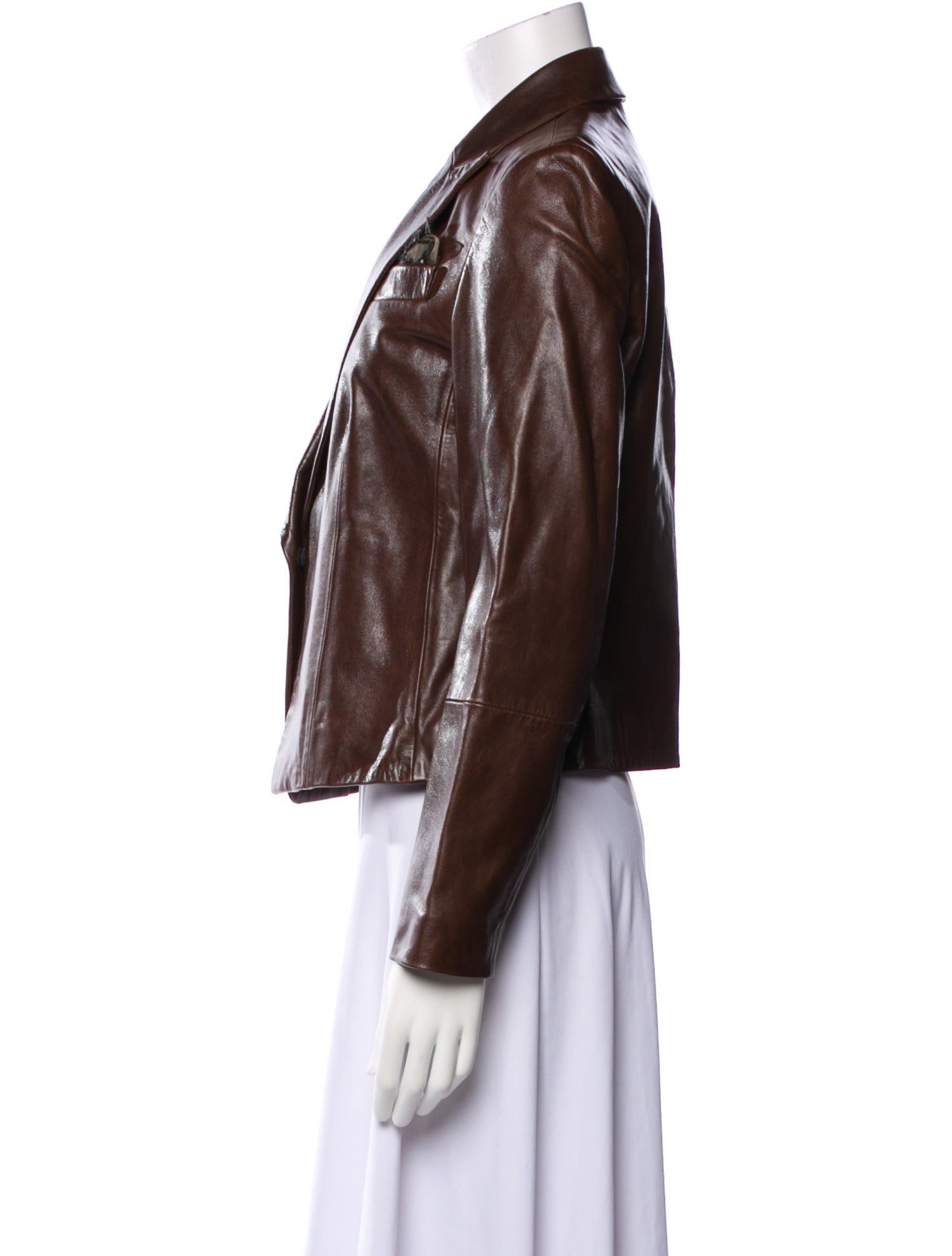 Brunello Cucinelli Leather Biker Jacket