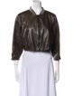 Brunello Cucinelli Leather Bomber Jacket