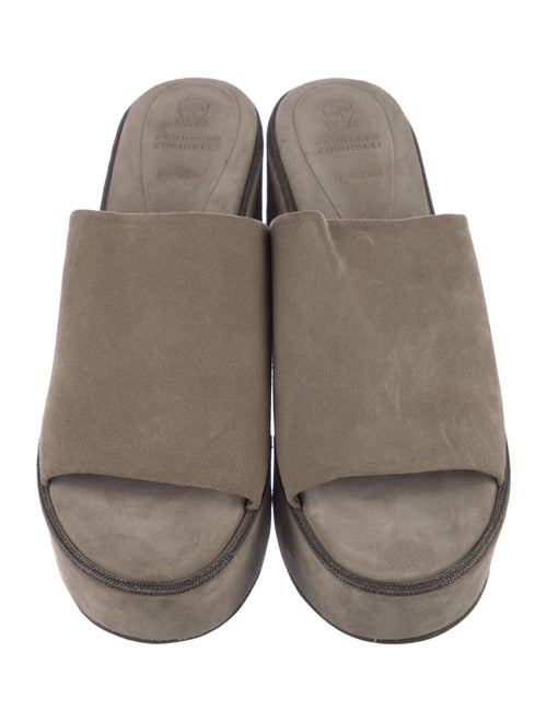 Brunello Cucinelli Suede Slides