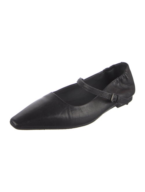 Brunello Cucinelli Leather Mary Jane Flats