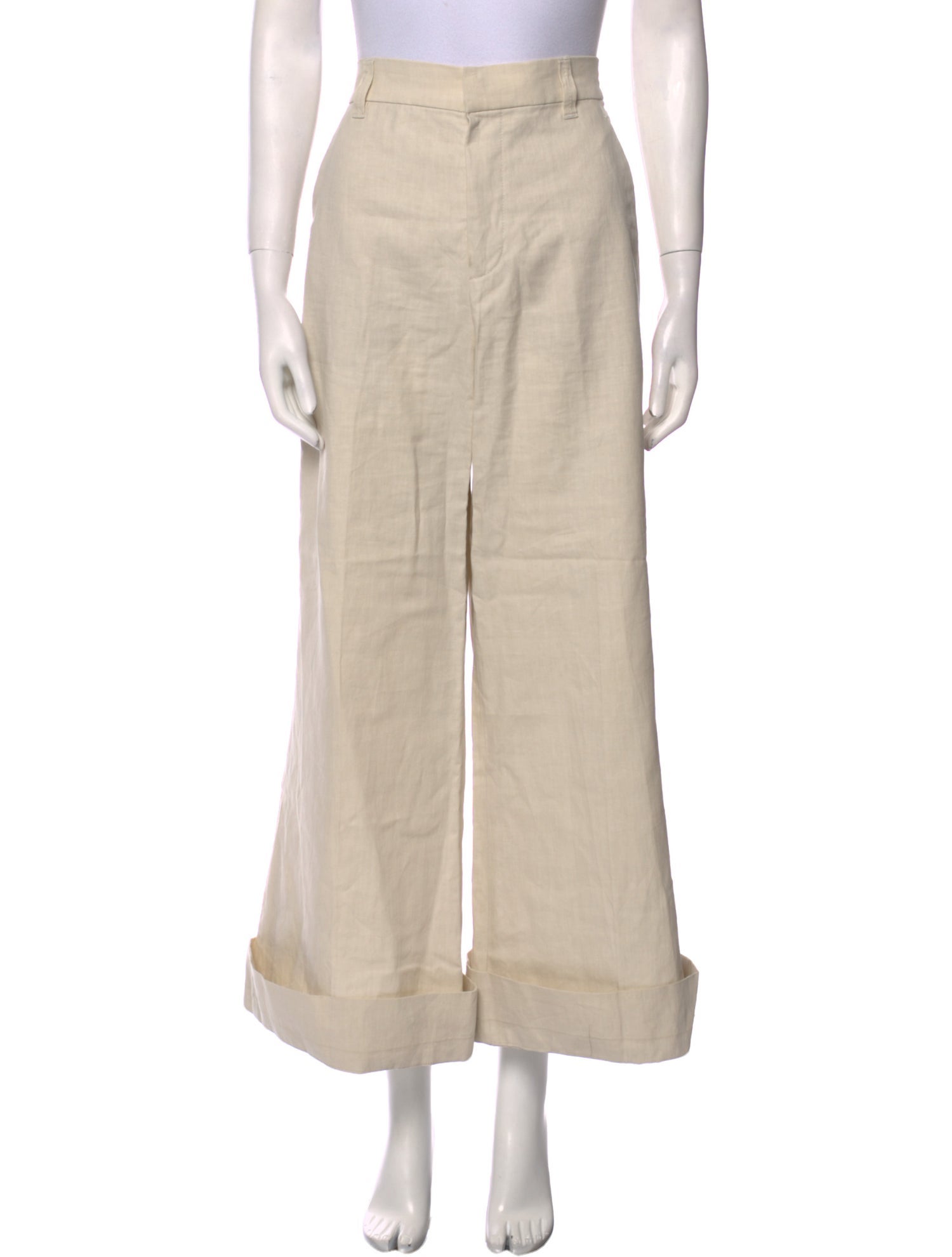 Brunello Cucinelli Linen Wide Leg Pants