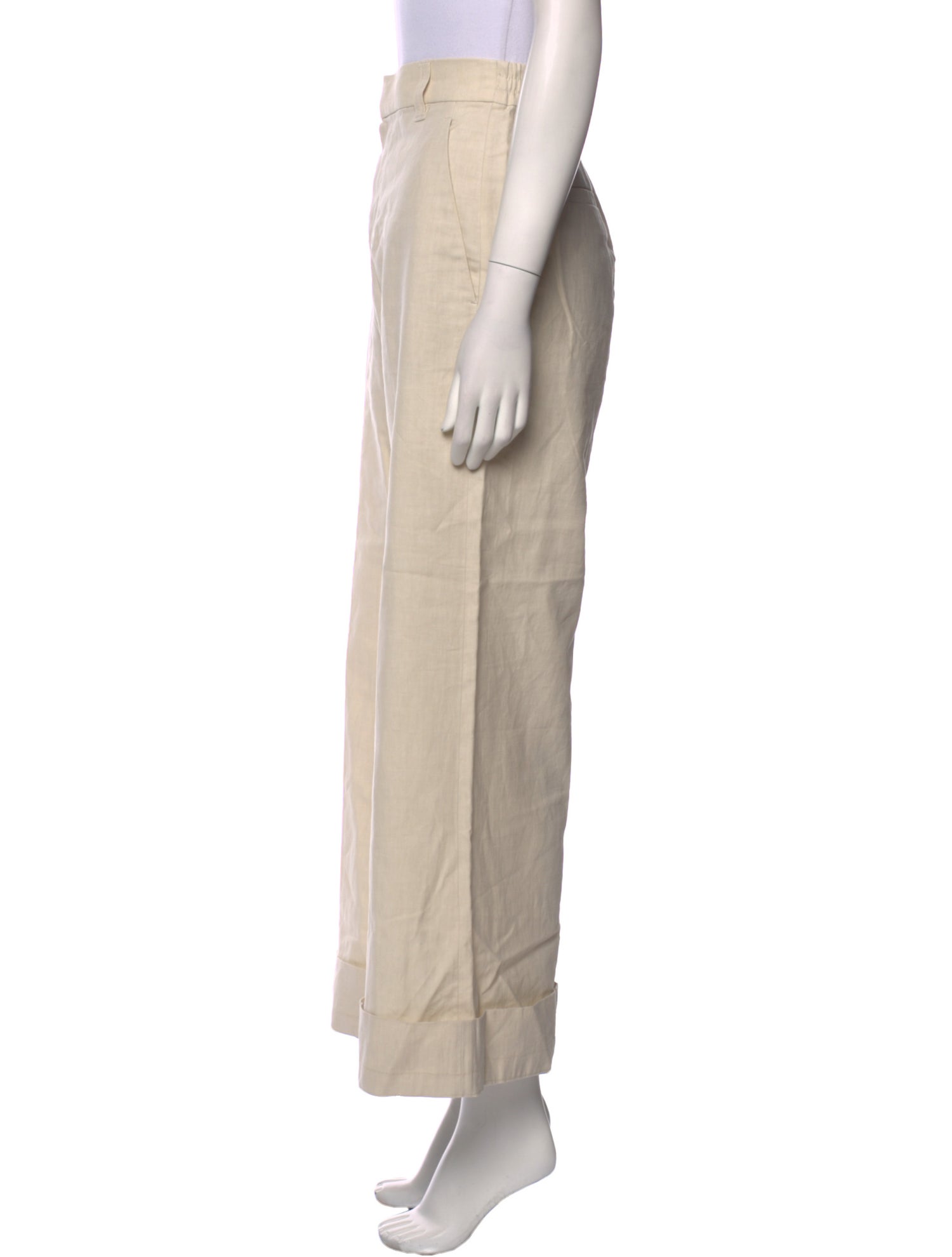 Brunello Cucinelli Linen Wide Leg Pants