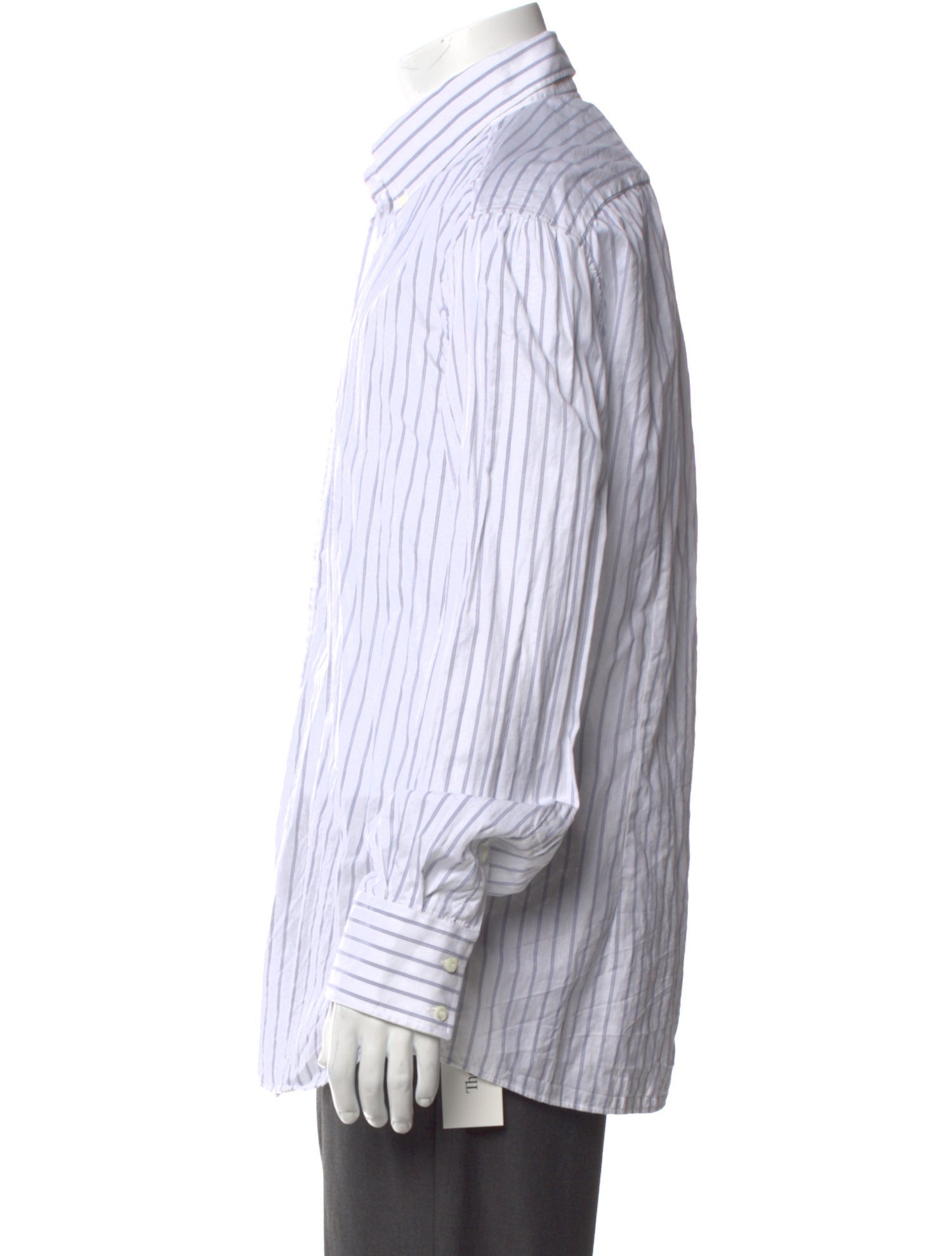 Brunello Cucinelli Striped Long Sleeve Shirt