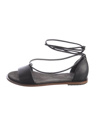Brunello Cucinelli Monili Leather Sandals