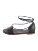 Brunello Cucinelli Monili Leather Sandals