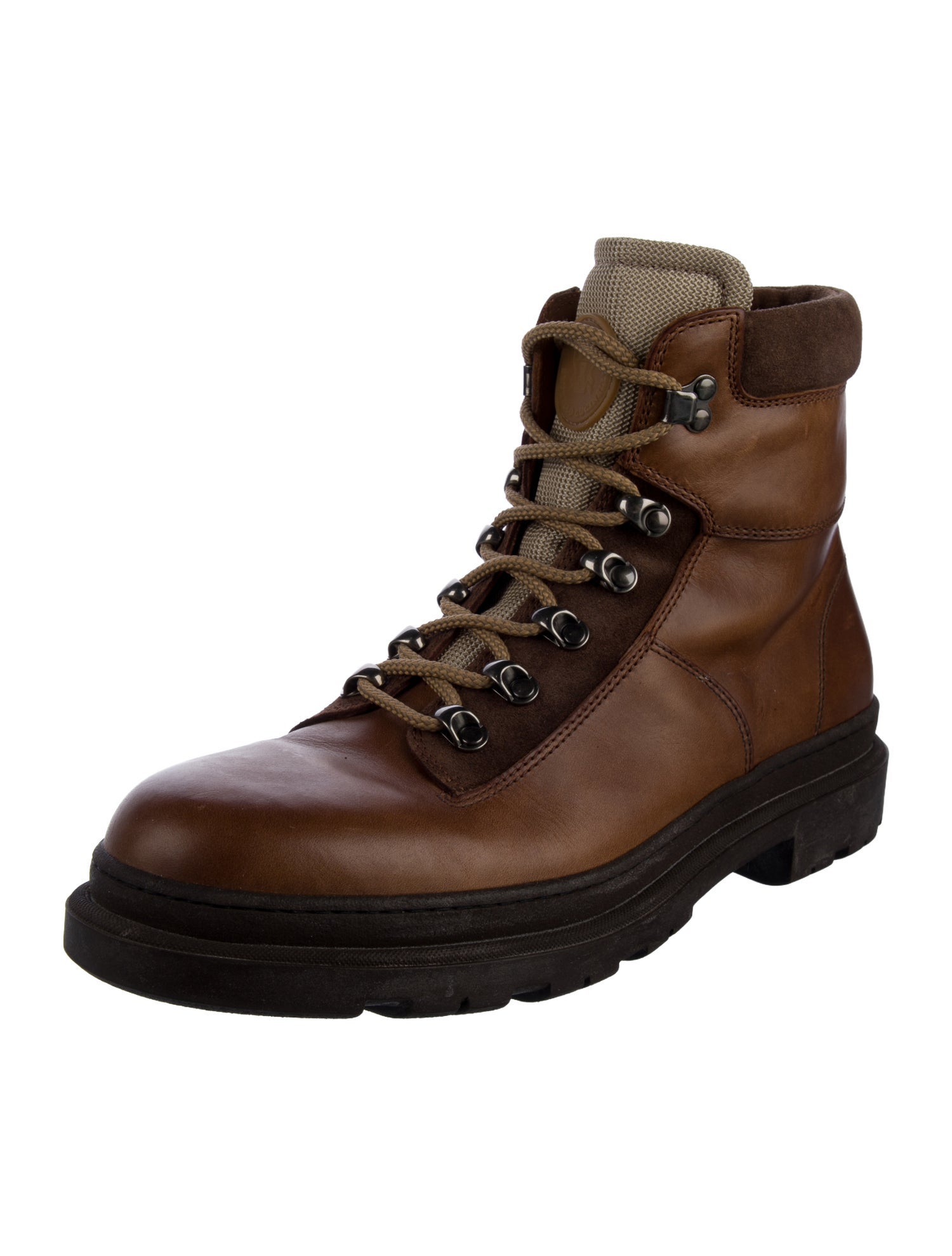 Brunello Cucinelli Leather Hiking Boots