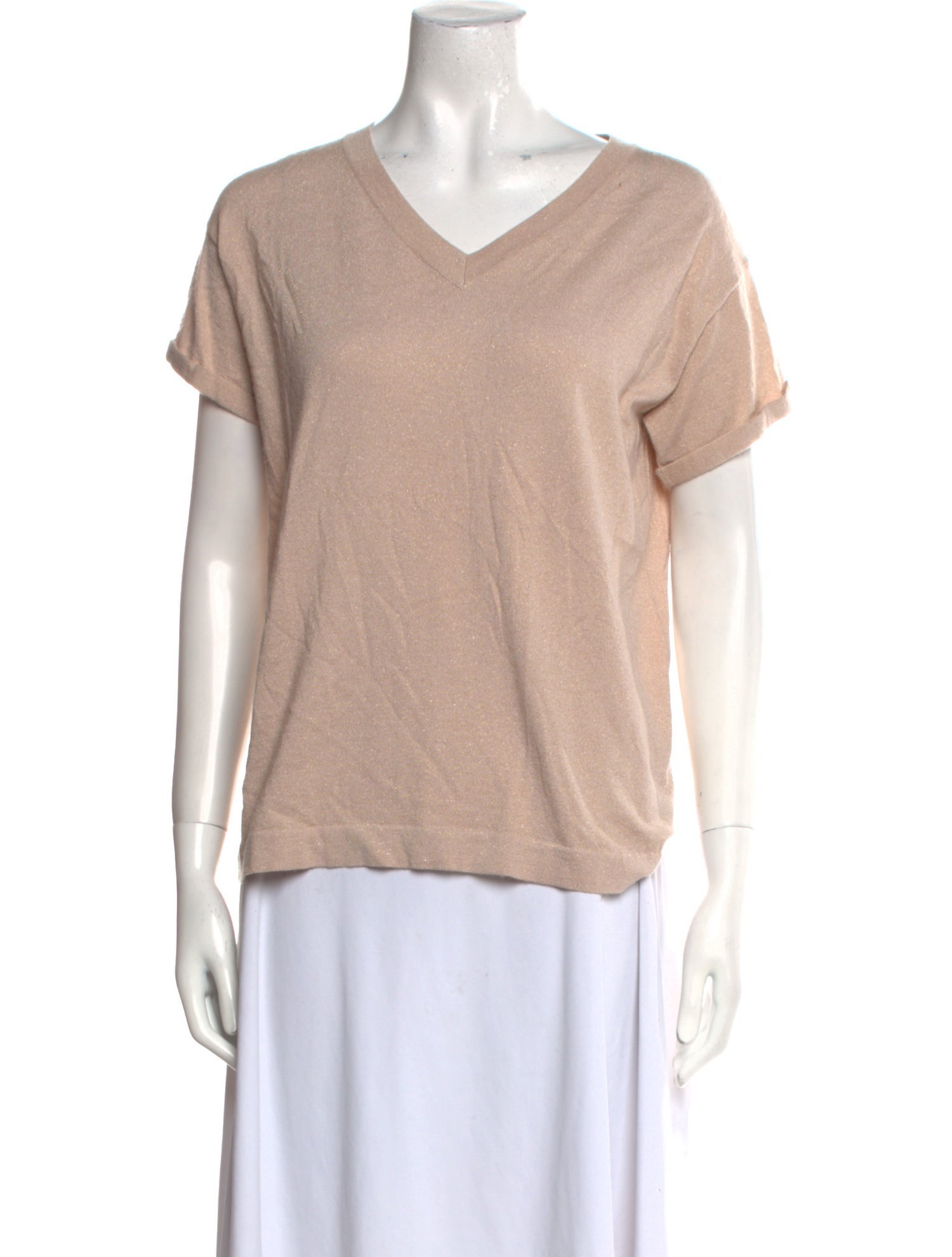 Brunello Cucinelli V-Neck Short Sleeve T-Shirt