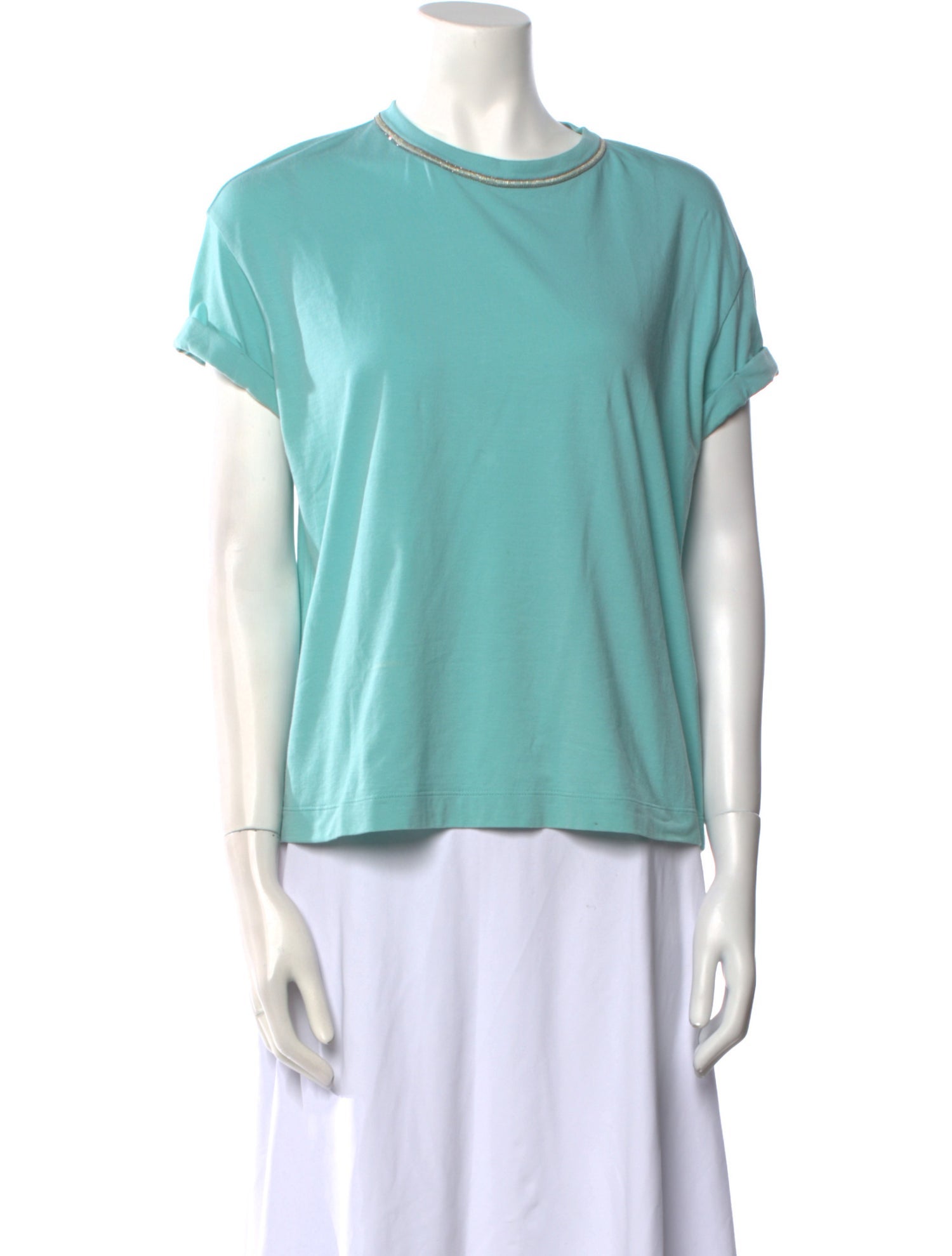 Brunello Cucinelli Scoop Neck Short Sleeve T-Shirt