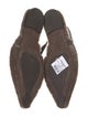 Brunello Cucinelli Monili Shearling Slingback Flats