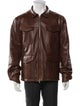 Brunello Cucinelli Leather Utility Jacket
