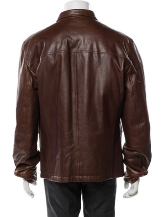 Brunello Cucinelli Leather Utility Jacket