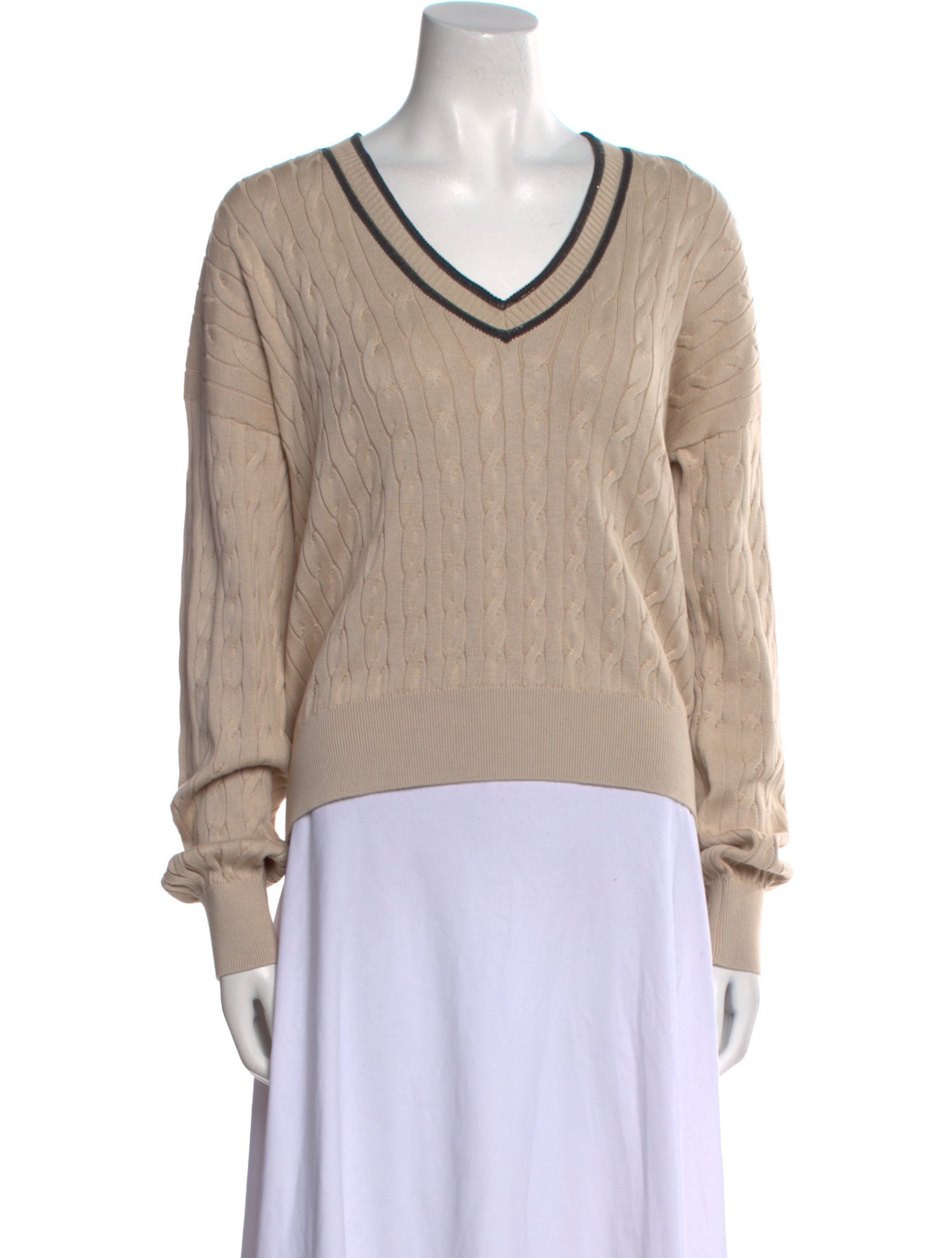 Brunello Cucinelli V-Neck Sweater w/ Tags