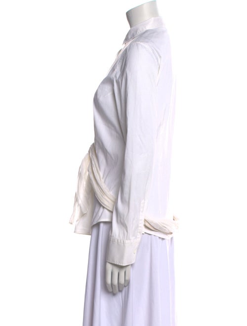 Brunello Cucinelli Long Sleeve Button-Up Top