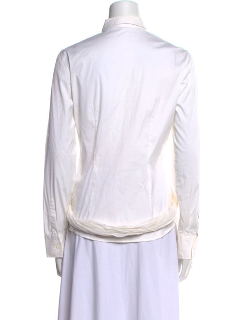 Brunello Cucinelli Long Sleeve Button-Up Top