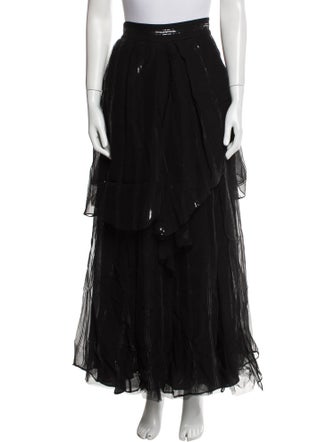 Brunello Cucinelli Silk Long Skirt