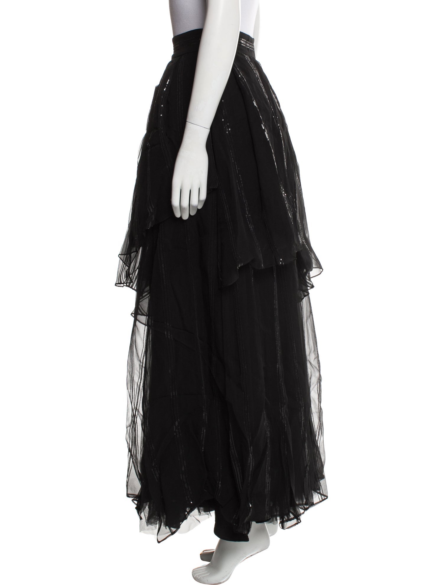 Brunello Cucinelli Silk Long Skirt