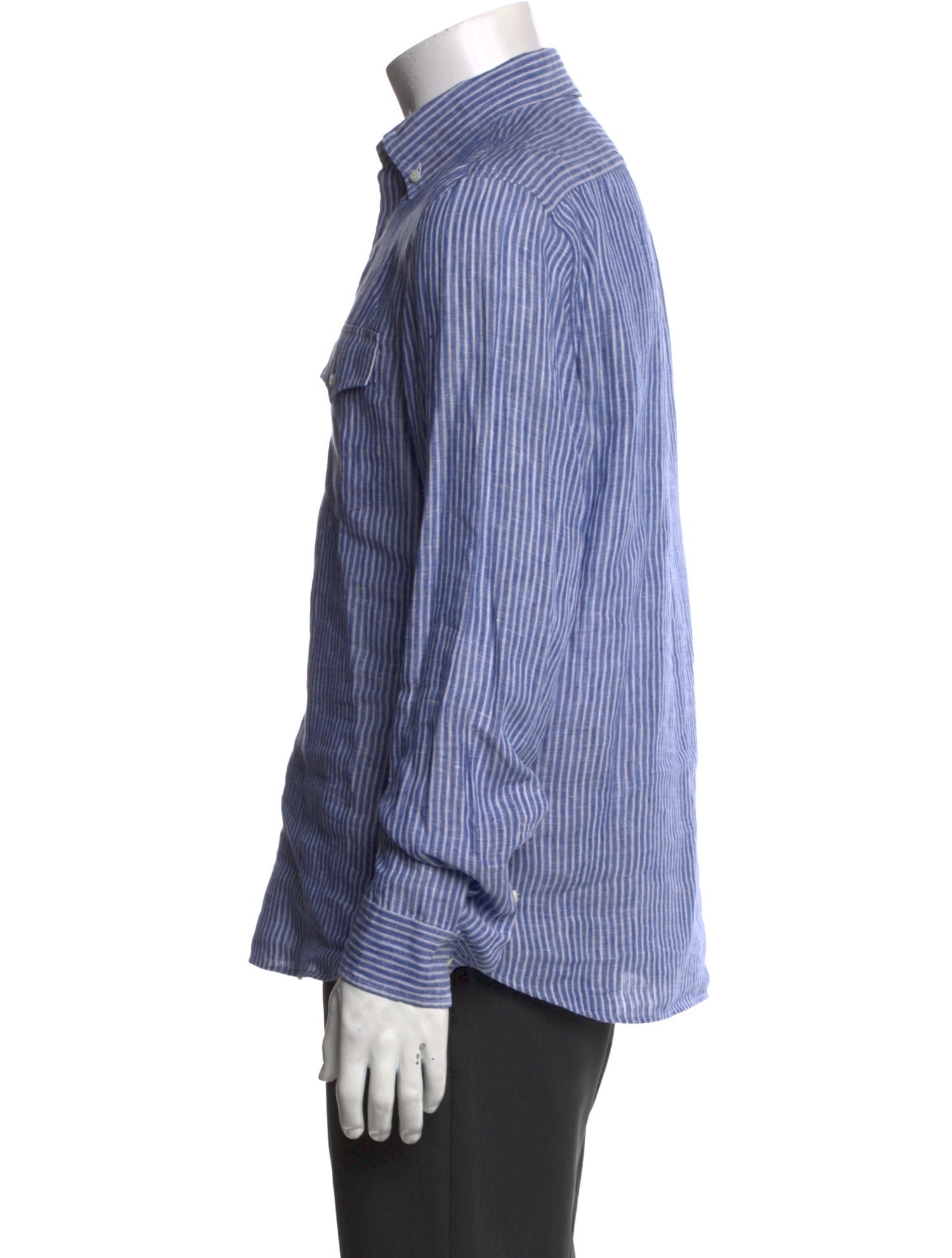 Brunello Cucinelli Linen Striped Shirt
