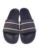 Brunello Cucinelli Rubber Striped Slides