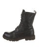 Brunello Cucinelli Monili Leather Combat Boots